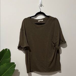 Olive Green Women's Top
